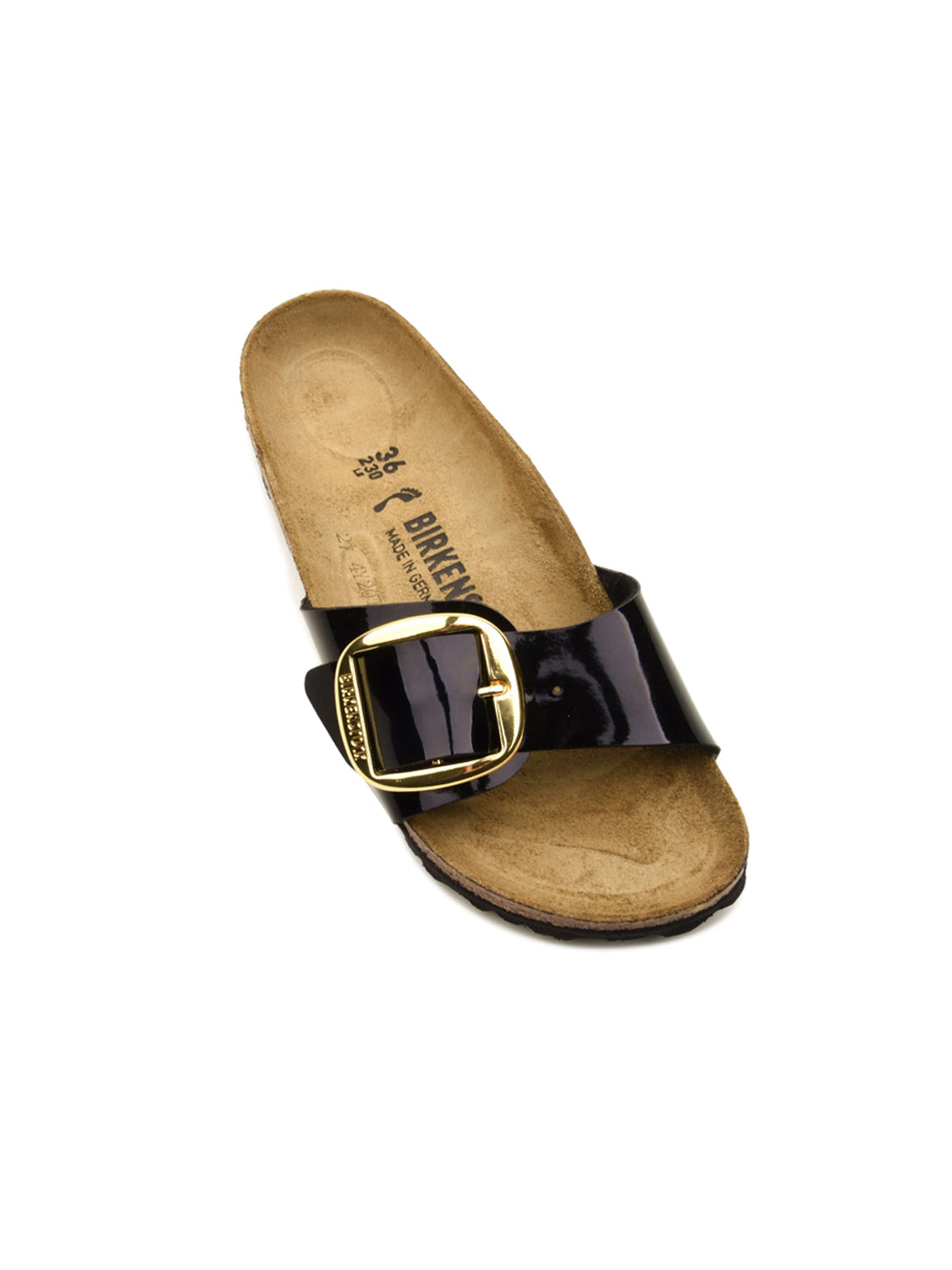 Ciabatta Madrid Big Buckle Birko Flor Patent BIRKENSTOCK Donna - Nero