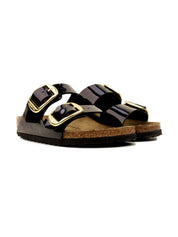 Sandalo Arizona Big Buckle Birko Flor Patent BIRKENSTOCK Donna - Nero