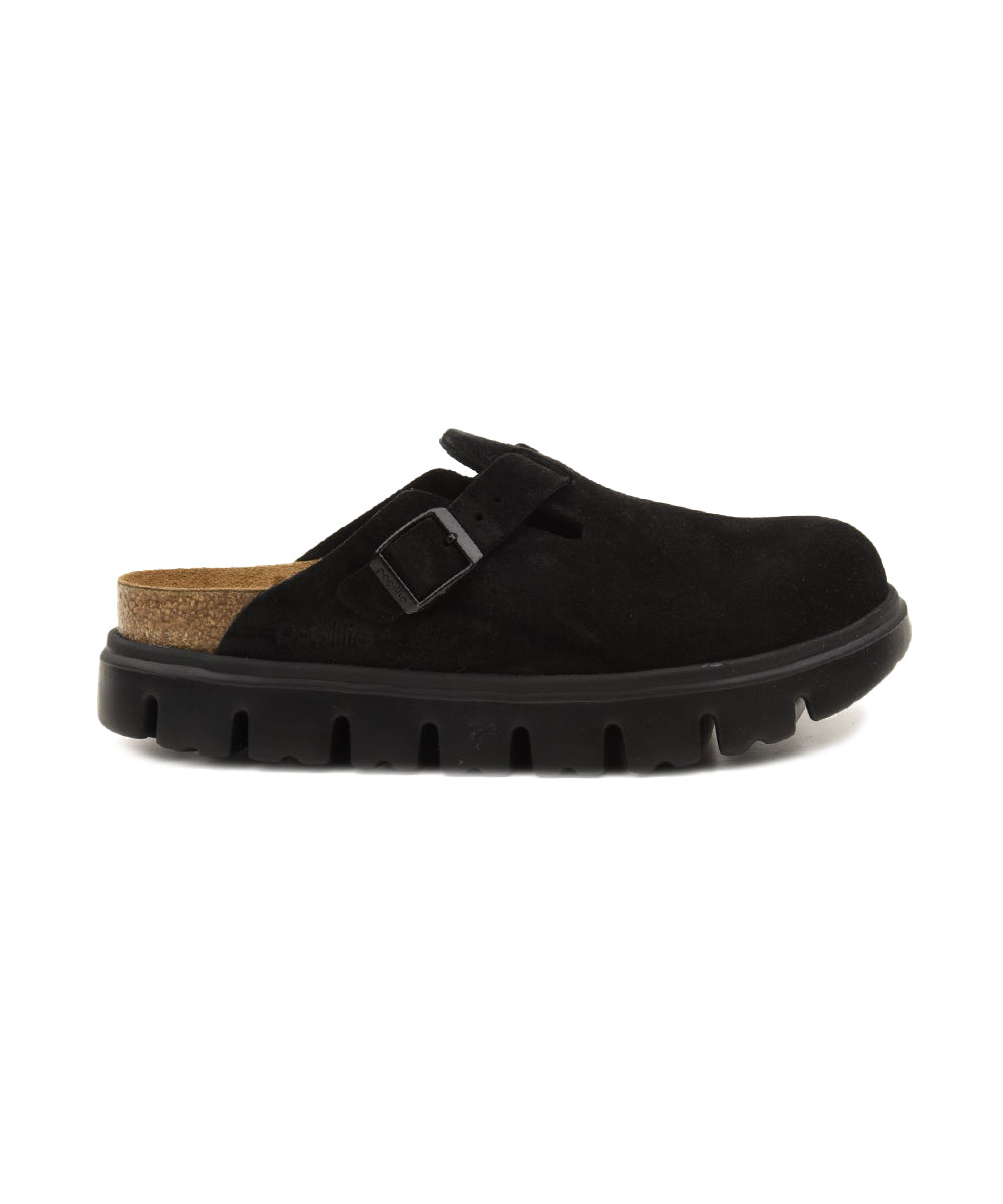 Sabot Boston Chunky Suede Leather BIRKENSTOCK Donna - Nero