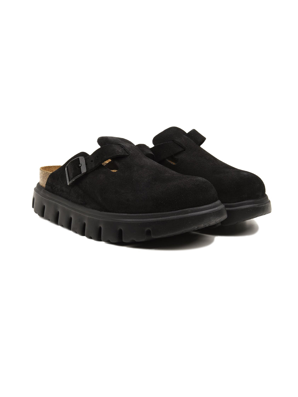 Sabot Boston Chunky Suede Leather BIRKENSTOCK Donna - Nero