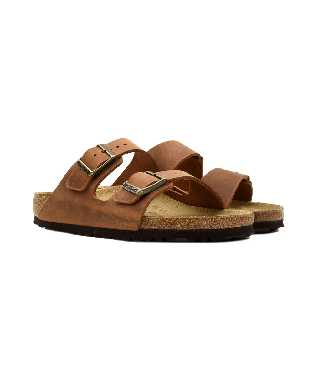 Sandalo Arizona Oiled Leather BIRKENSTOCK Unisex - Marrone