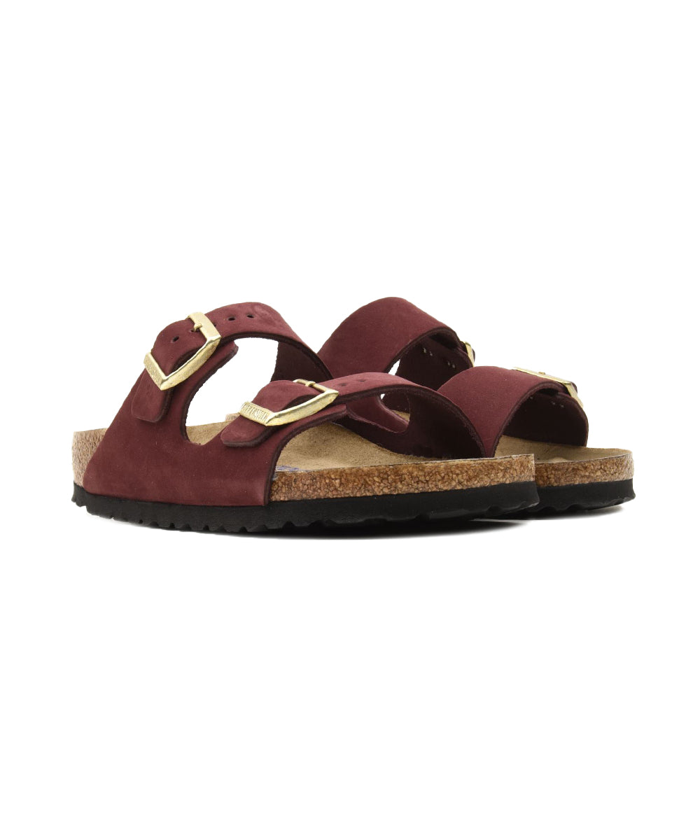 Sandalo Arizona SFB Nubuck Leather BIRKENSTOCK Donna - Zinfandel
