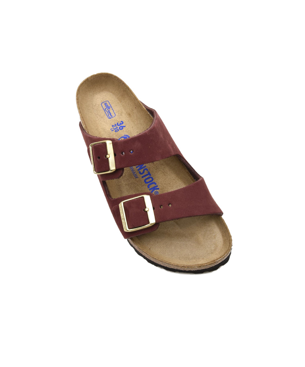 Sandalo Arizona SFB Nubuck Leather BIRKENSTOCK Donna - Zinfandel