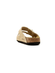 Sandalo Arizona Suede Leather BIRKENSTOCK Donna - Beige