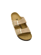 Sandalo Arizona Suede Leather BIRKENSTOCK Donna - Beige