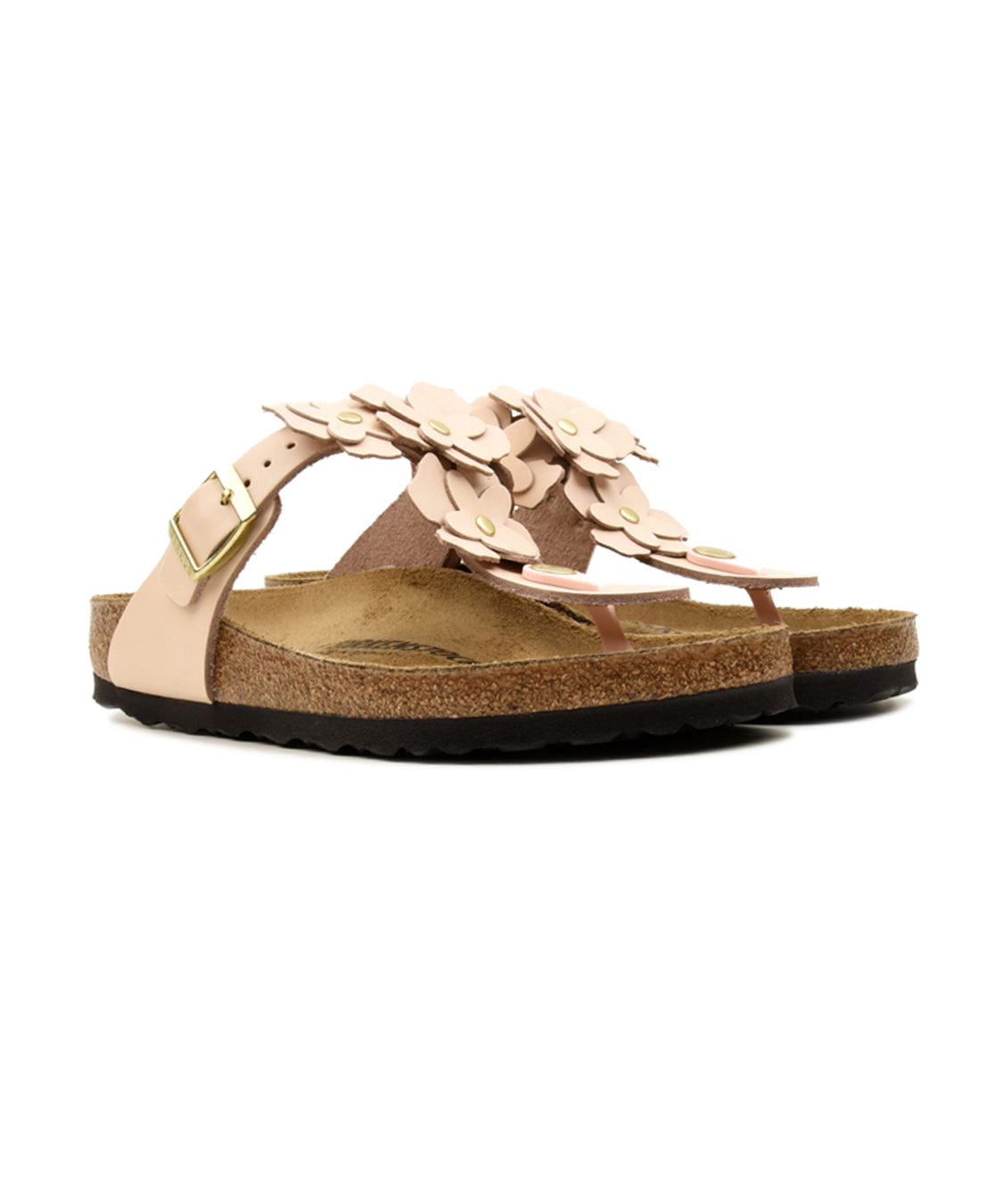 Infradito Gizeh Flowers Natural Leather BIRKENSTOCK Donna - Rosa