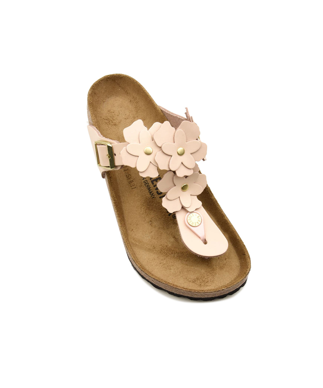 Infradito Gizeh Flowers Natural Leather BIRKENSTOCK Donna - Rosa