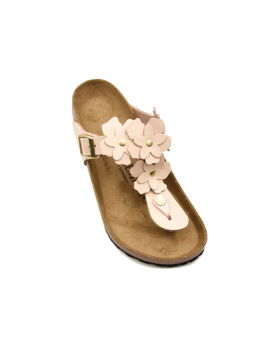 Infradito Gizeh Flowers Natural Leather BIRKENSTOCK Donna - Rosa