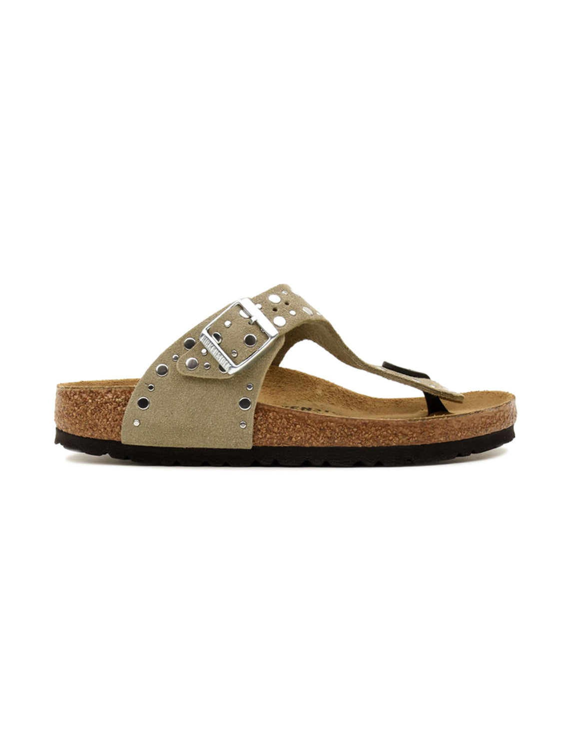 Infradito Gizeh Rivet Suede Leather BIRKENSTOCK Donna - Grigio