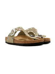 Infradito Gizeh Rivet Suede Leather BIRKENSTOCK Donna - Grigio