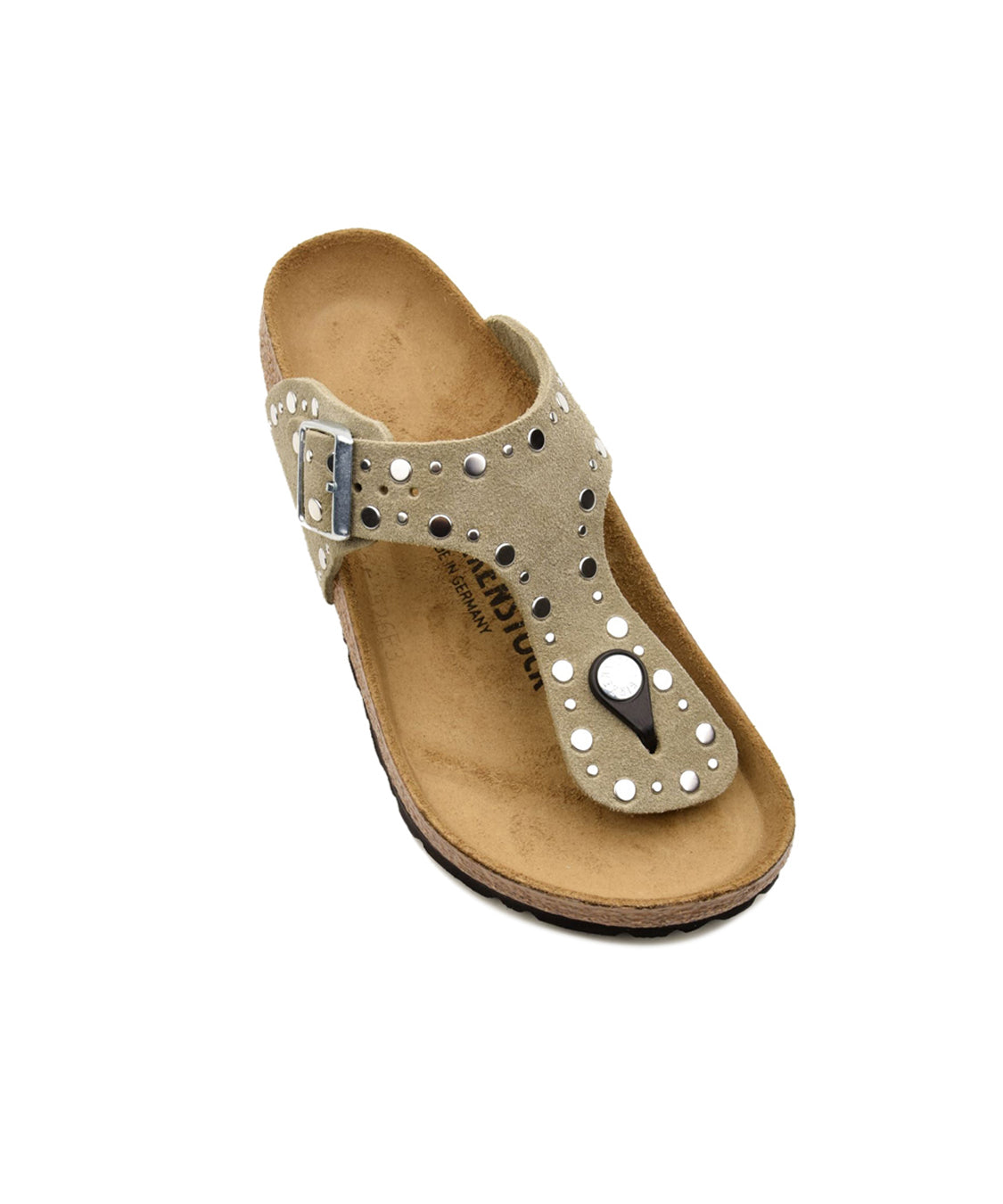 Infradito Gizeh Rivet Suede Leather BIRKENSTOCK Donna - Grigio