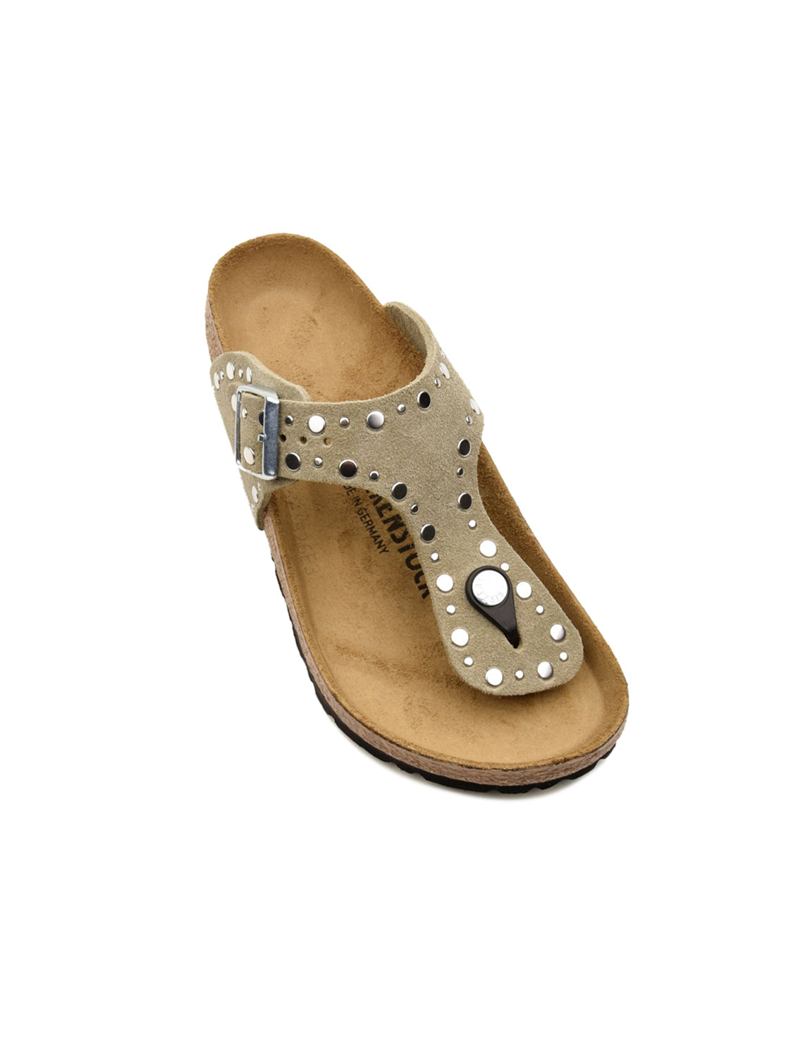 Infradito Gizeh Rivet Suede Leather BIRKENSTOCK Donna - Grigio