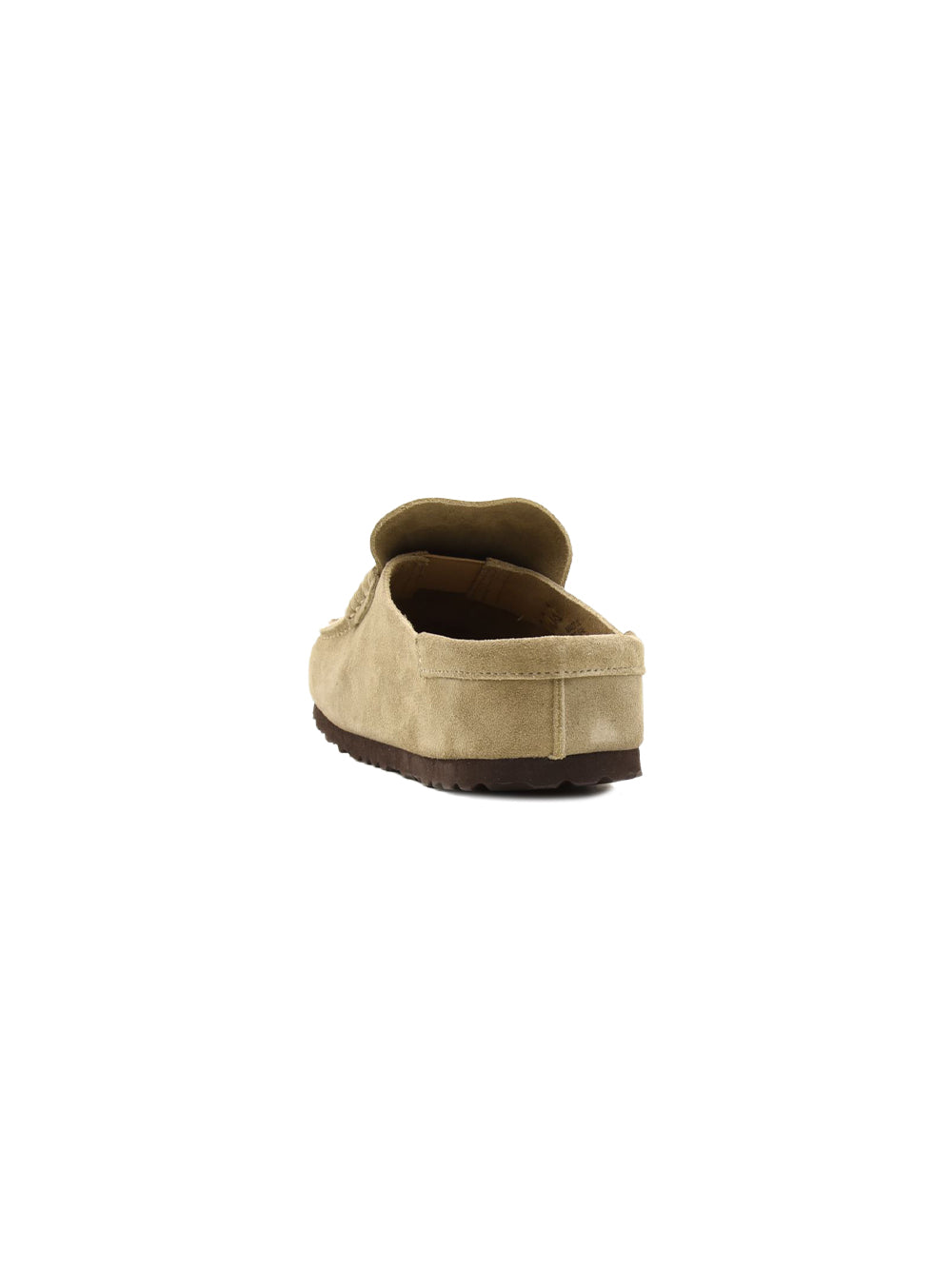 Sabot Naples Wrapped Suede Leather BIRKENSTOCK Unisex - Taupe