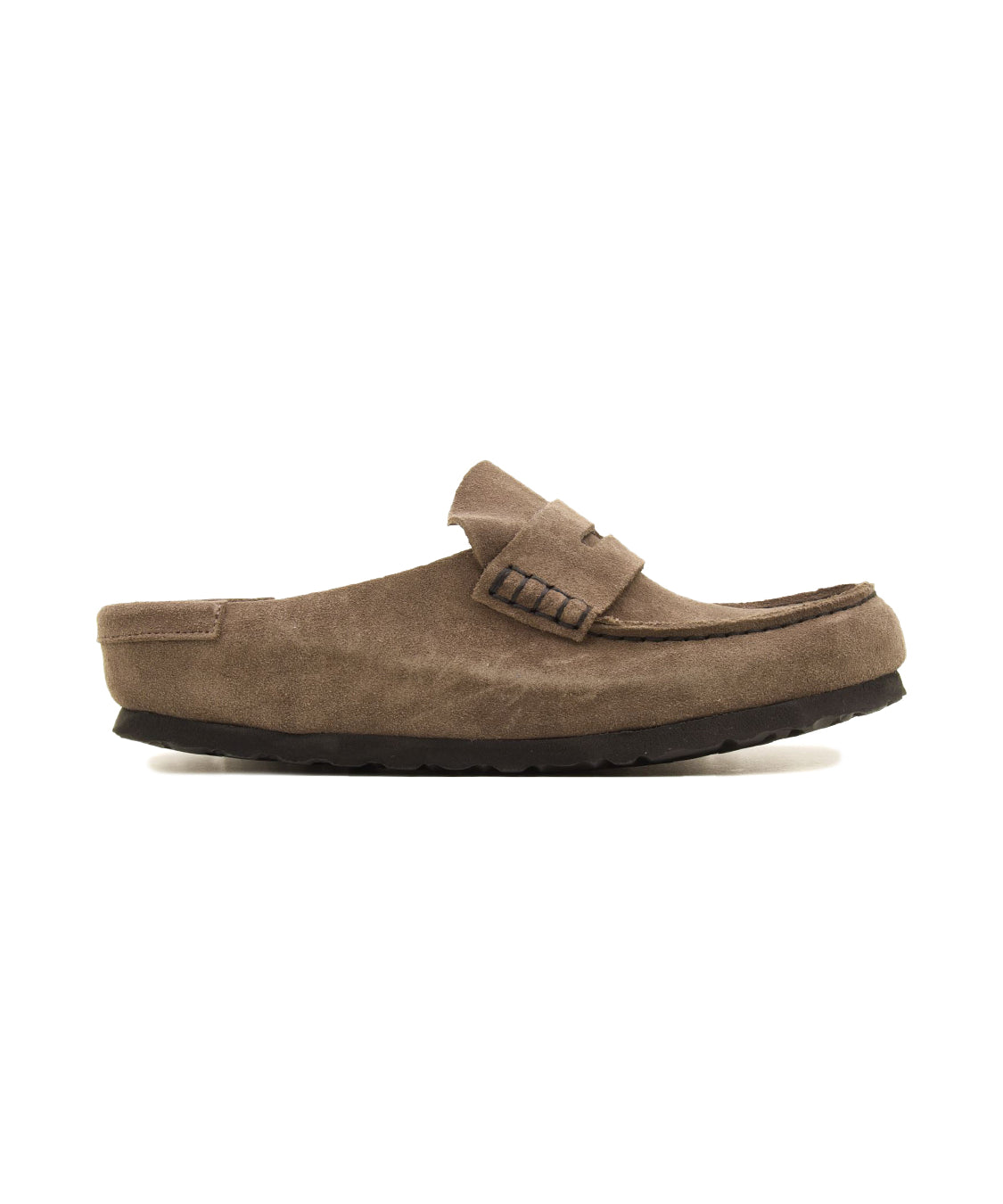 Sabot Naples Wrapped Suede Leather BIRKENSTOCK Unisex - Grigio
