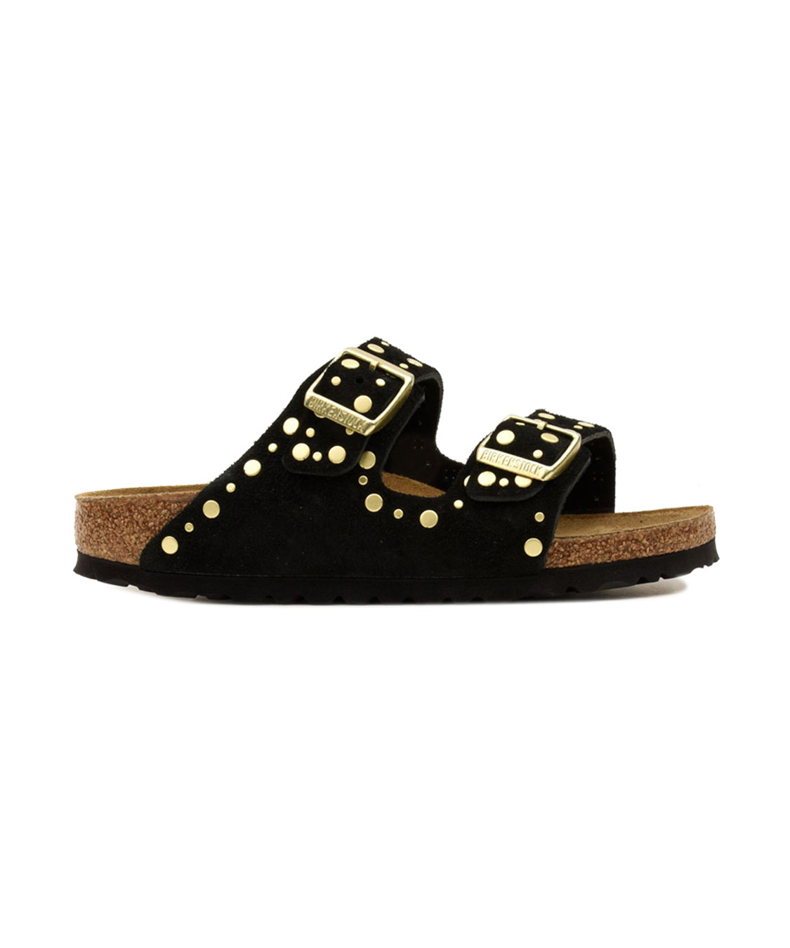 Sandalo Arizona Rivet Suede Leather BIRKENSTOCK Donna - Nero