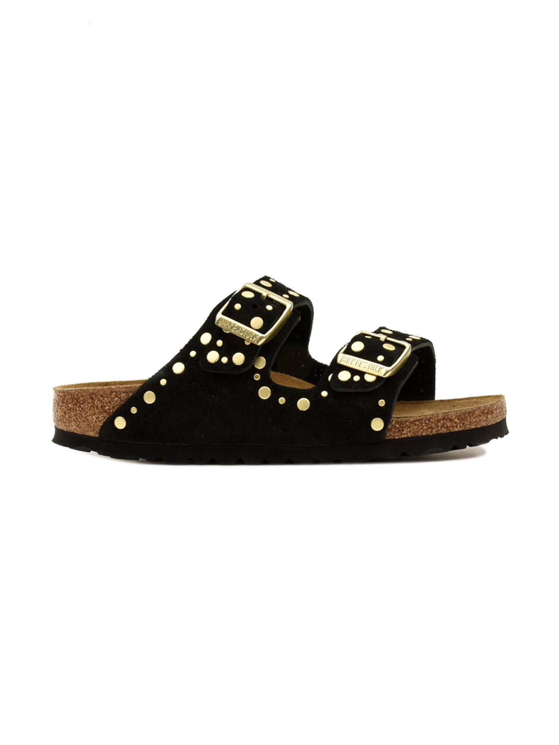 Sandalo Arizona Rivet Suede Leather BIRKENSTOCK Donna - Nero
