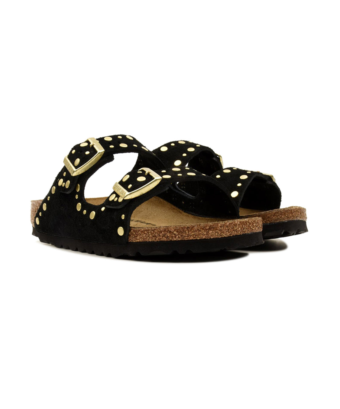 Sandalo Arizona Rivet Suede Leather BIRKENSTOCK Donna - Nero