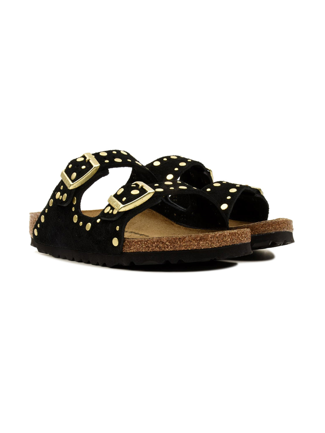 Sandalo Arizona Rivet Suede Leather BIRKENSTOCK Donna - Nero