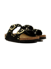 Sandalo Arizona Rivet Suede Leather BIRKENSTOCK Donna - Nero