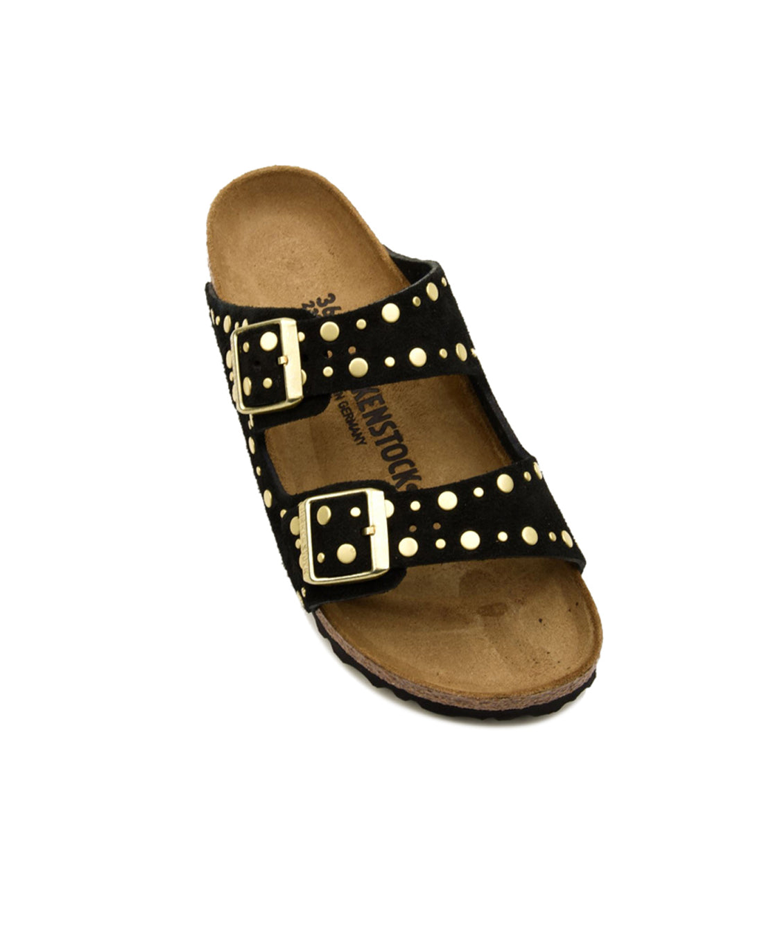 Sandalo Arizona Rivet Suede Leather BIRKENSTOCK Donna - Nero