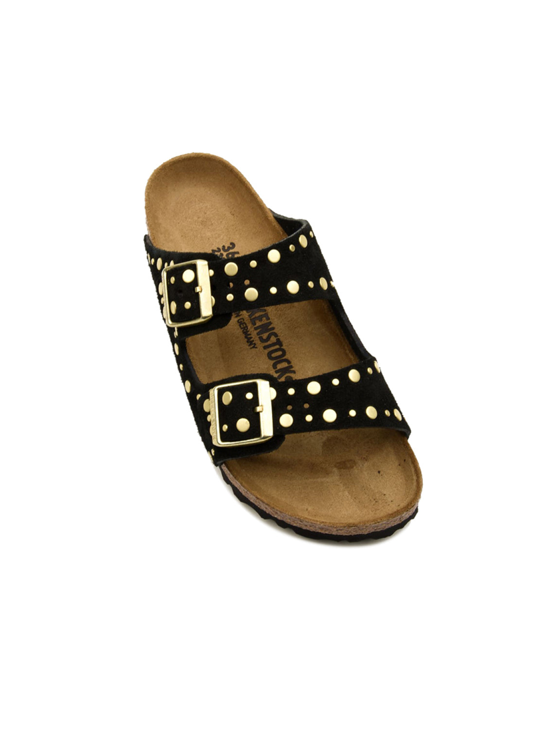 Sandalo Arizona Rivet Suede Leather BIRKENSTOCK Donna - Nero