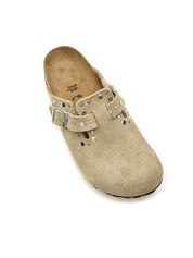 Sabot Boston Rivet Suede Leather BIRKENSTOCK Donna - Taupe