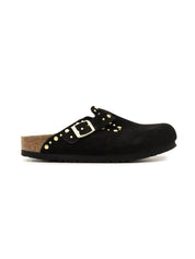 Sabot Boston Rivet Suede Leather BIRKENSTOCK Donna - Nero