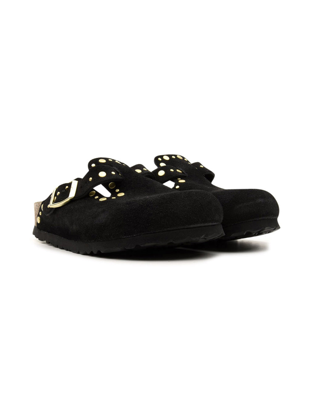 Sabot Boston Rivet Suede Leather BIRKENSTOCK Donna - Nero