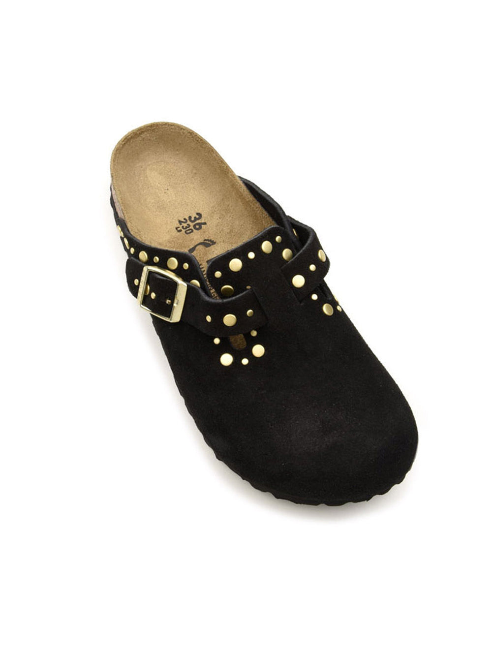 Sabot Boston Rivet Suede Leather BIRKENSTOCK Donna - Nero