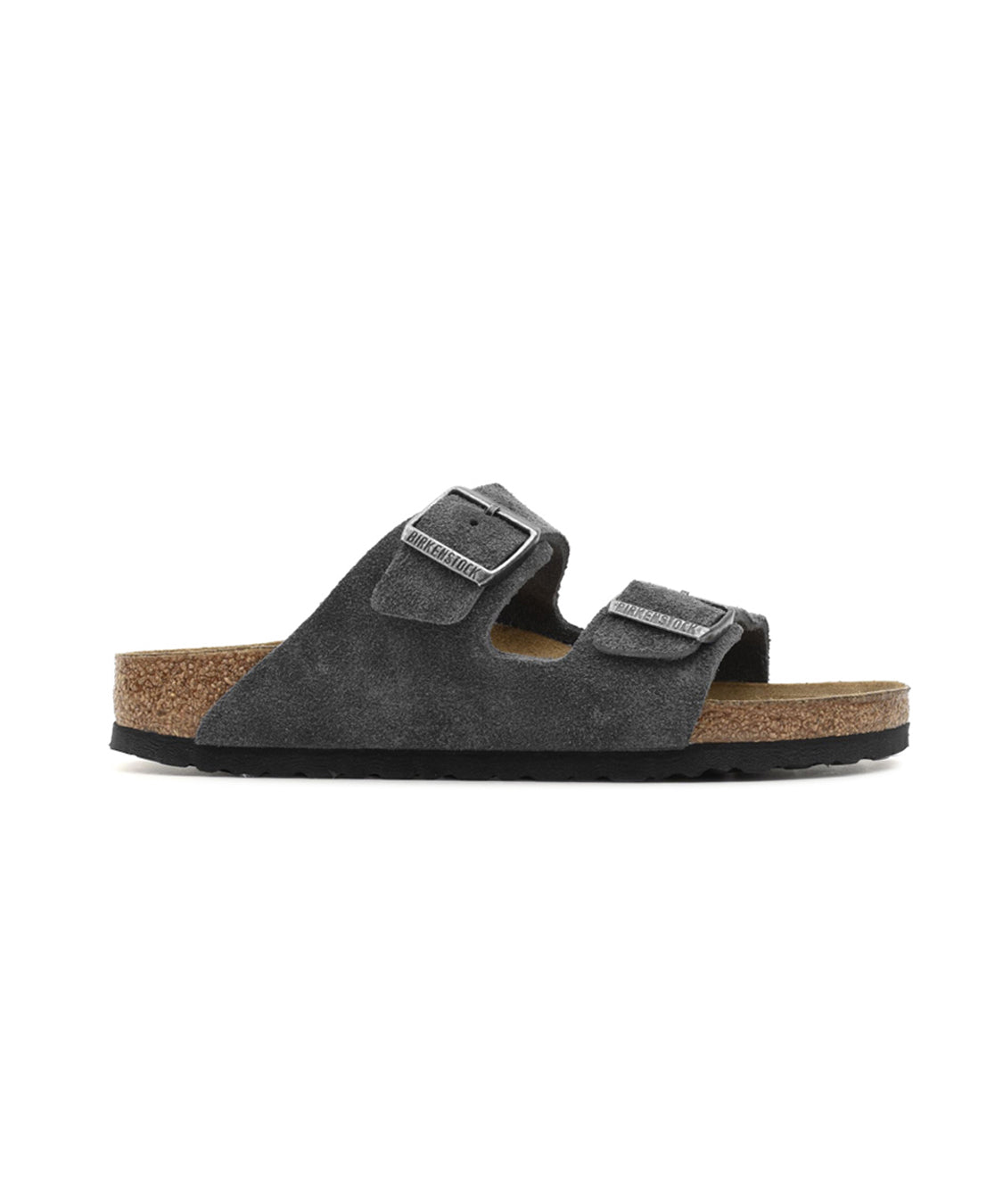 Sandalo Arizona Suede Leather BIRKENSTOCK Unisex - Grigio