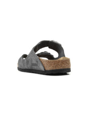 Sandalo Arizona Suede Leather BIRKENSTOCK Unisex - Grigio