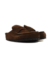 Sabot Naples Wrapped Suede Leather BIRKENSTOCK Unisex - Marrone