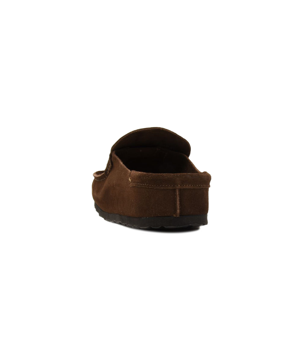 Sabot Naples Wrapped Suede Leather BIRKENSTOCK Unisex - Marrone