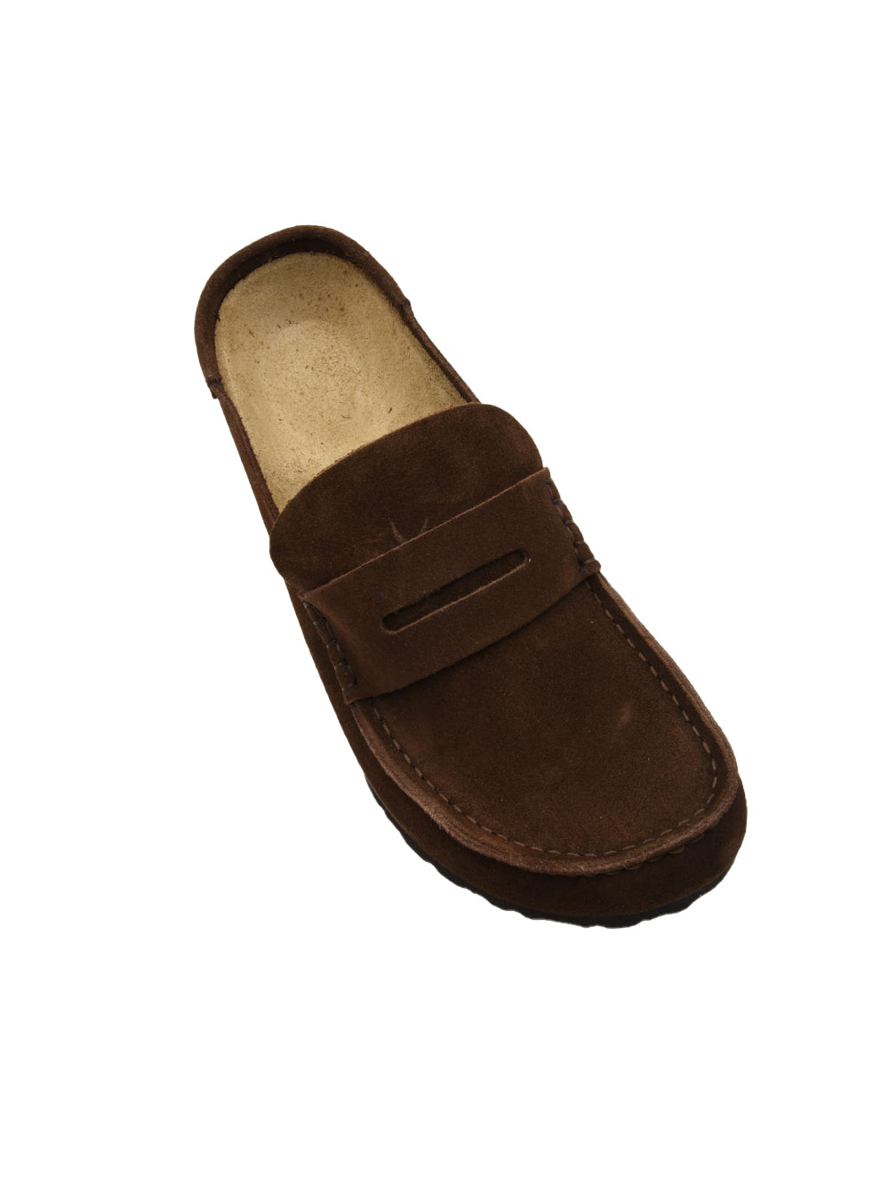 Sabot Naples Wrapped Suede Leather BIRKENSTOCK Unisex - Marrone