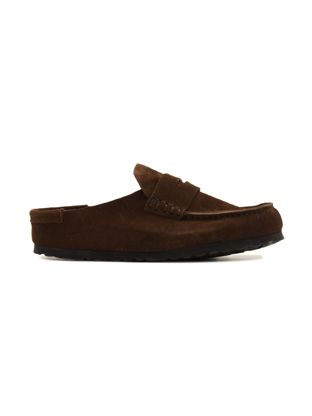 Sabot Naples Wrapped Suede Leather BIRKENSTOCK Unisex - Marrone