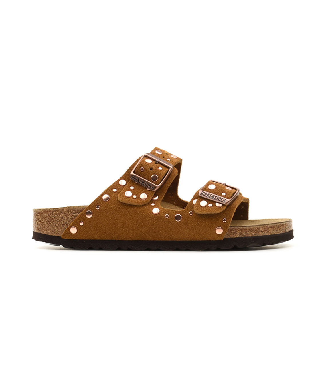 Sandalo Arizona Rivet Suede Leather BIRKENSTOCK Donna - Marrone