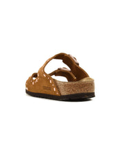 Sandalo Arizona Rivet Suede Leather BIRKENSTOCK Donna - Marrone