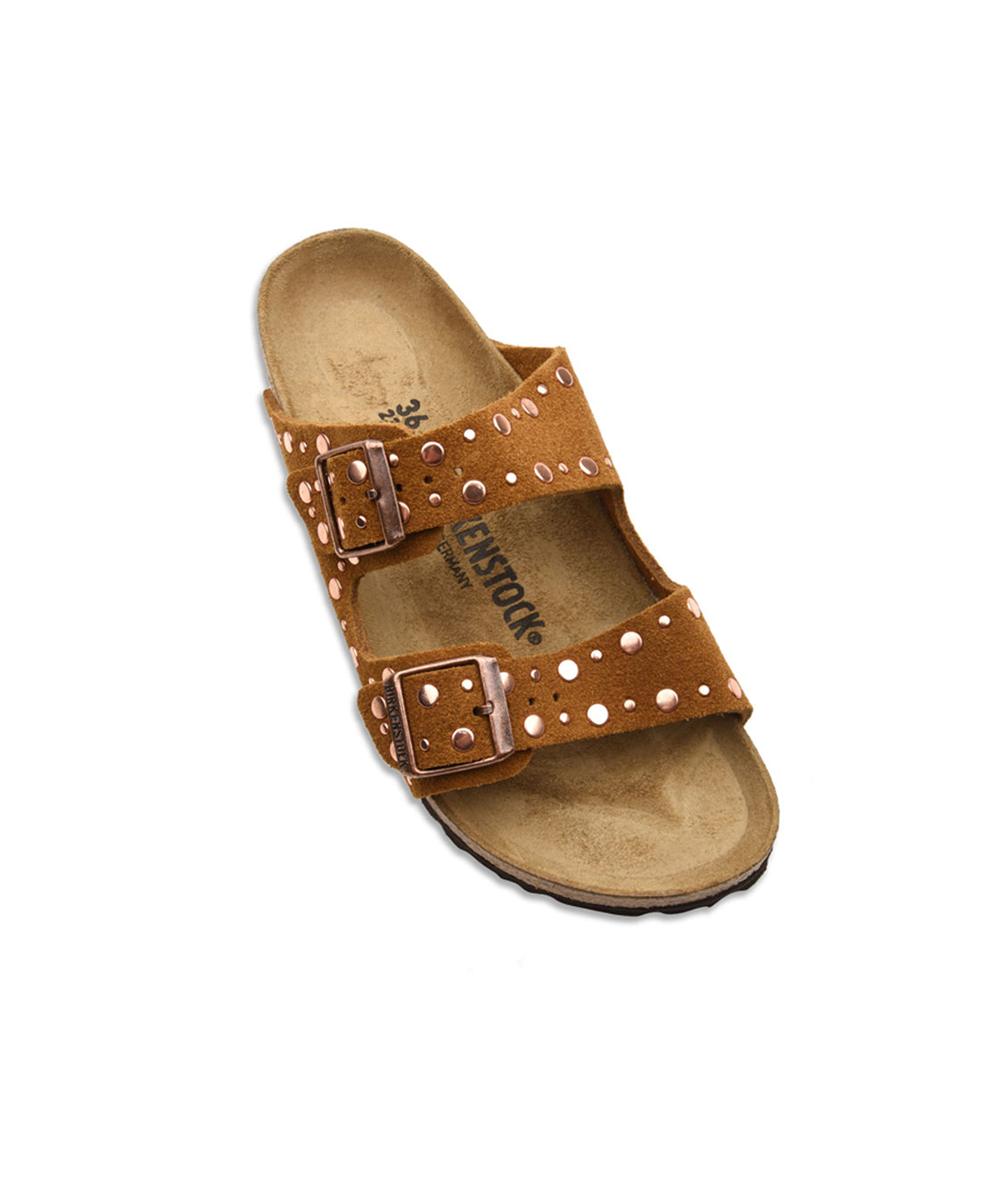 Sandalo Arizona Rivet Suede Leather BIRKENSTOCK Donna - Marrone