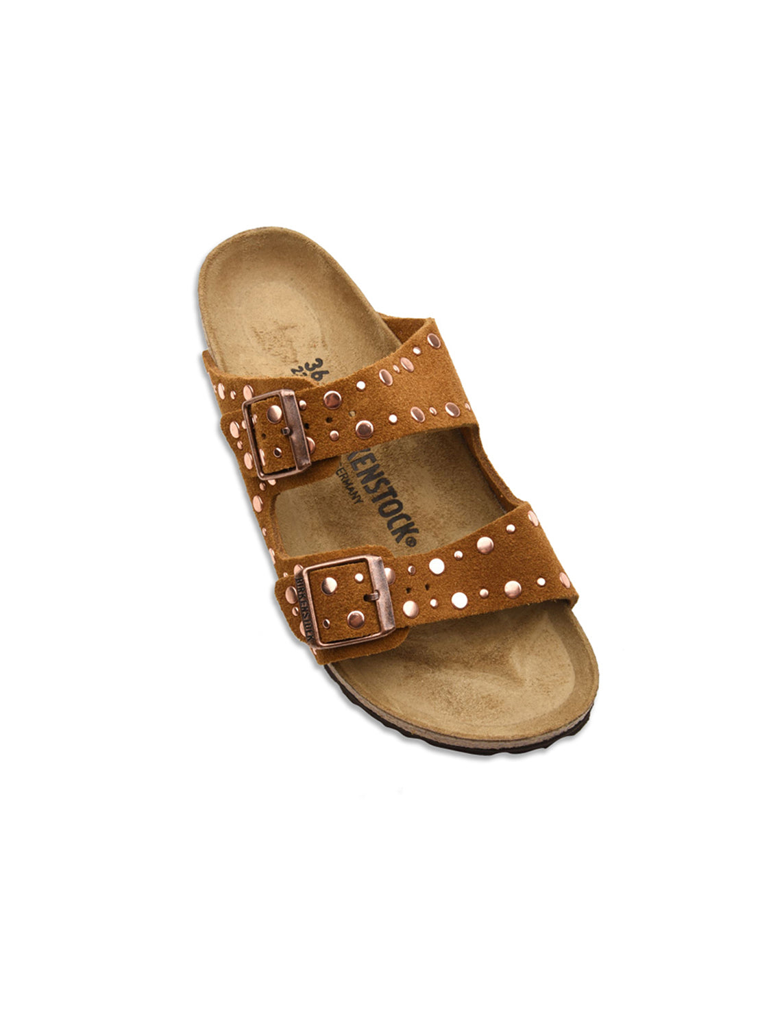 Sandalo Arizona Rivet Suede Leather BIRKENSTOCK Donna - Marrone