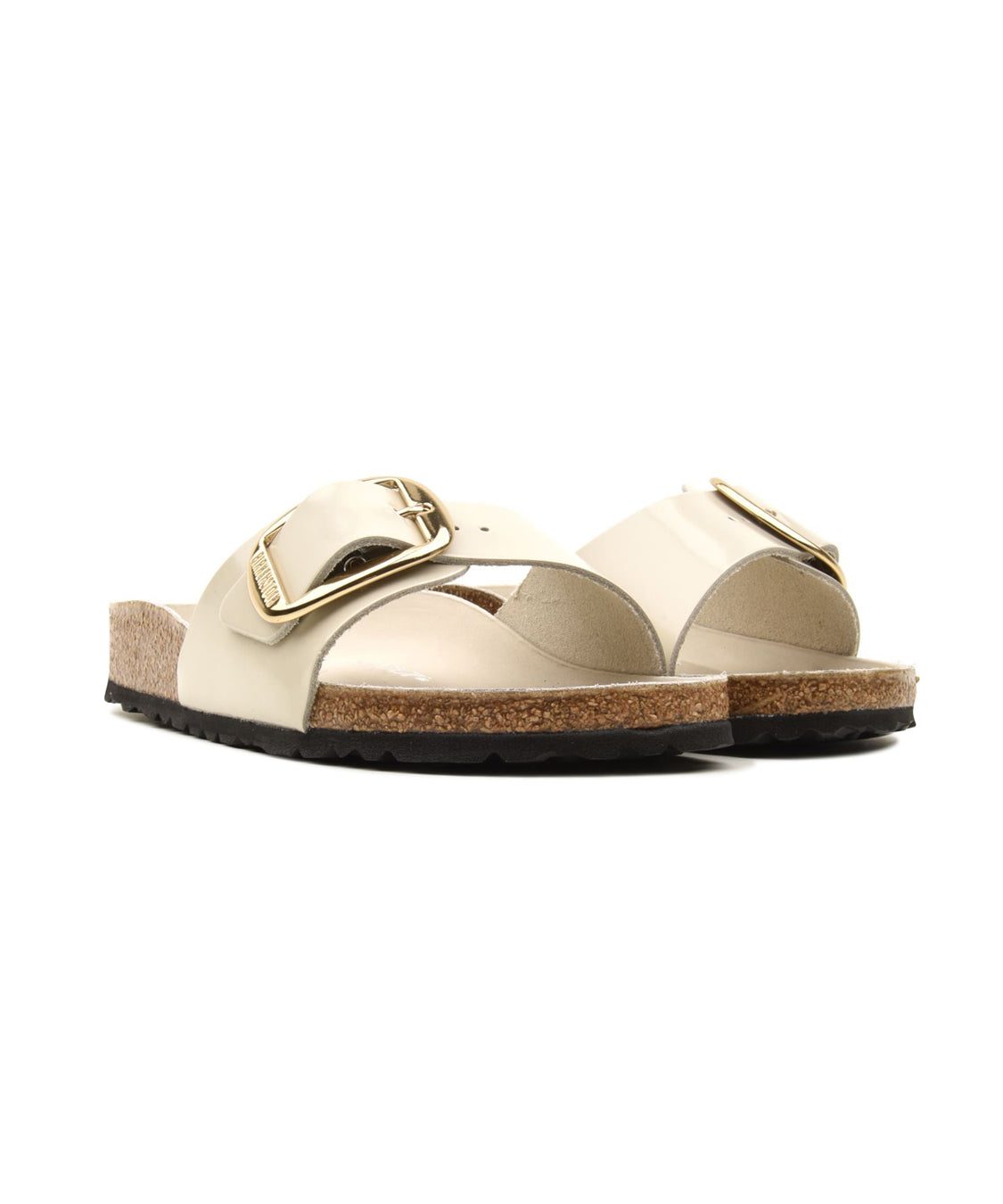 Ciabatta Madrid Big Buckle Natural Leather BIRKENSTOCK Donna - Bianco