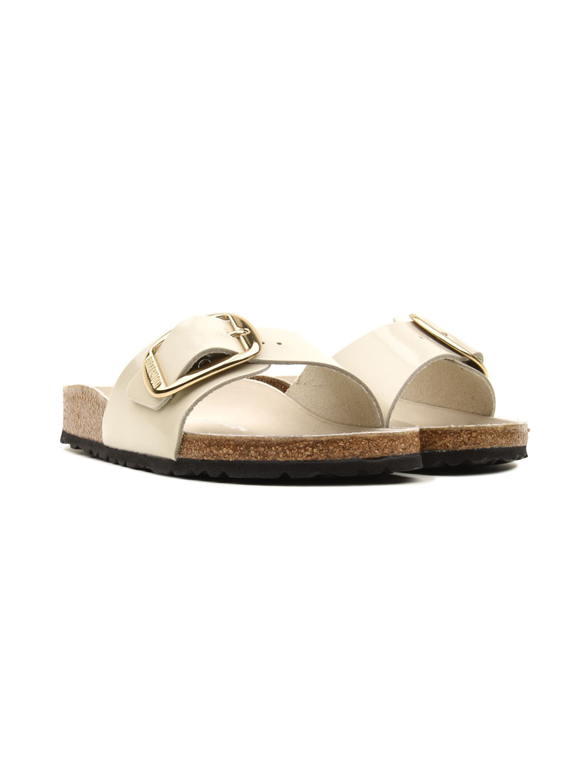 Ciabatta Madrid Big Buckle Natural Leather BIRKENSTOCK Donna - Bianco