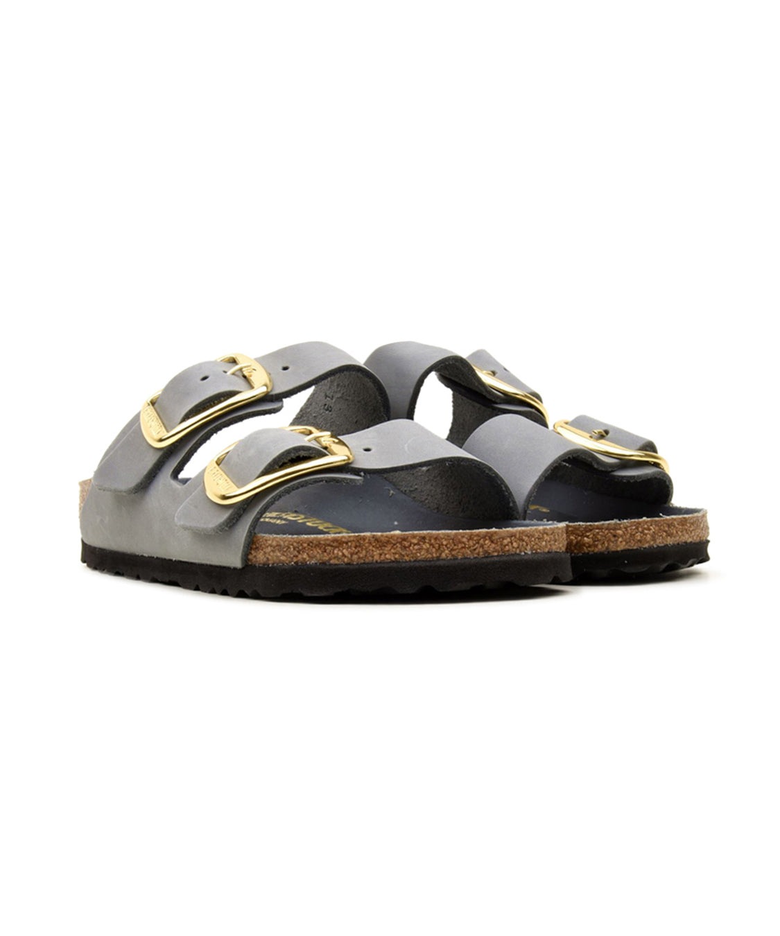 Sandalo Arizona Big Buckle Oiled Leather BIRKENSTOCK Donna - Grigio