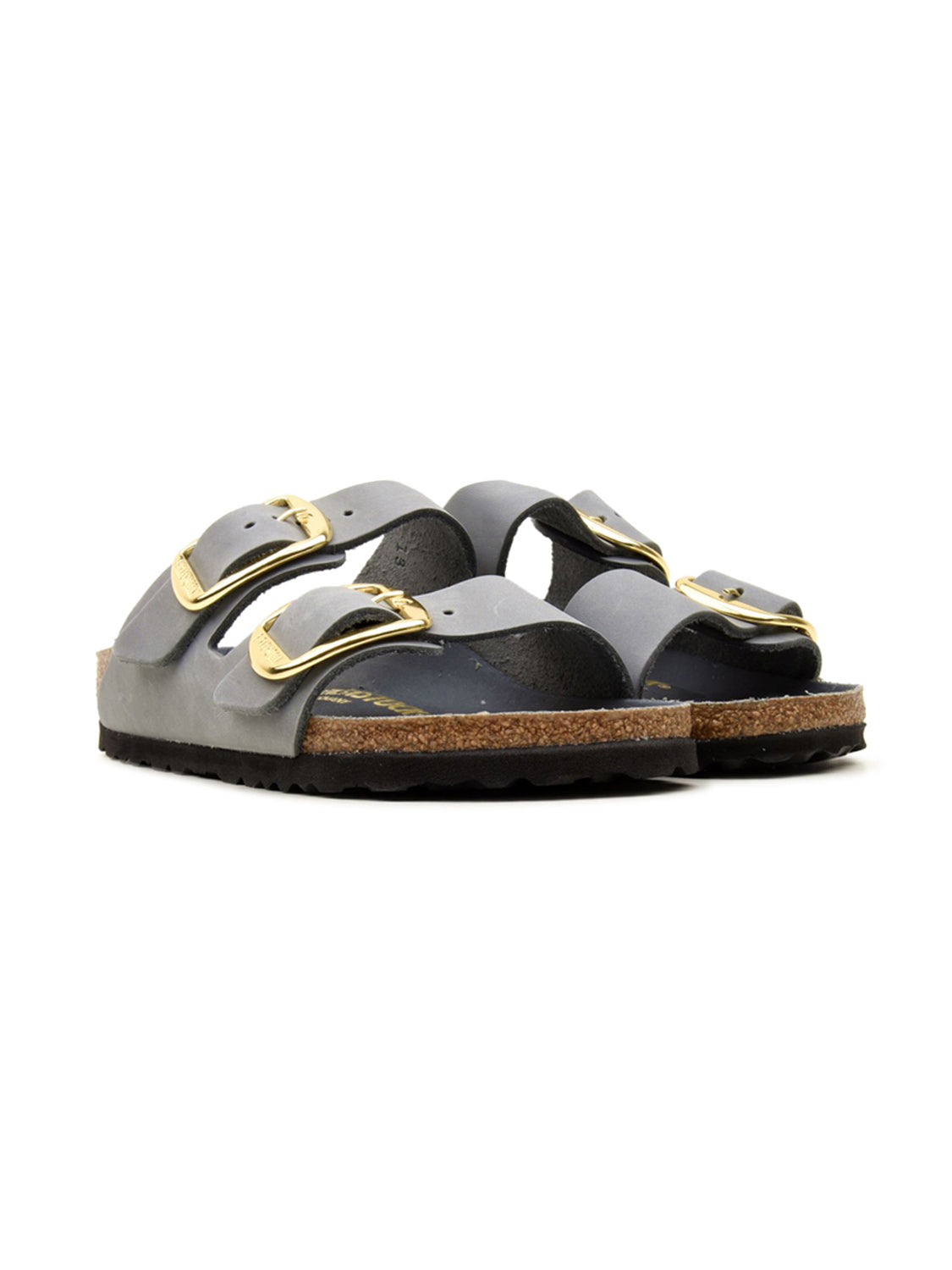 Sandalo Arizona Big Buckle Oiled Leather BIRKENSTOCK Donna - Grigio