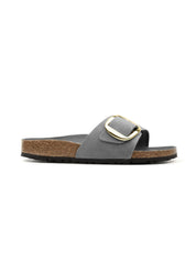 Ciabatta Madrid Big Buckle Oiled Leather BIRKENSTOCK Donna - Basalt Gray