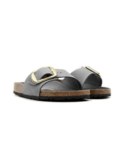 Ciabatta Madrid Big Buckle Oiled Leather BIRKENSTOCK Donna - Basalt Gray