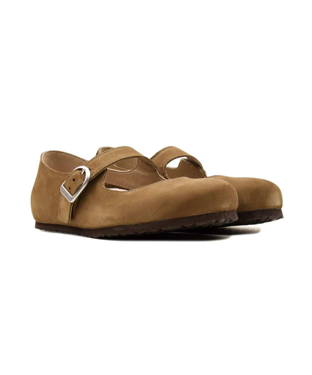 Ballerina Santa Clarita Nubuck Leather BIRKENSTOCK Donna - Marrone