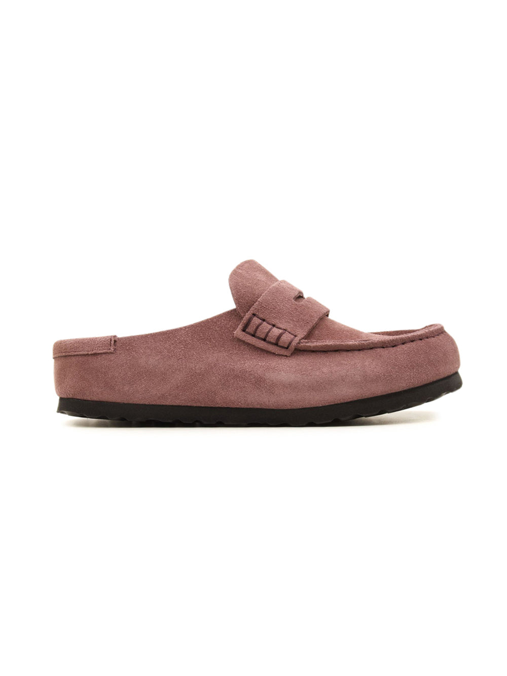 Sabot Naples Wrapped Suede Leather BIRKENSTOCK Unisex - Rosa