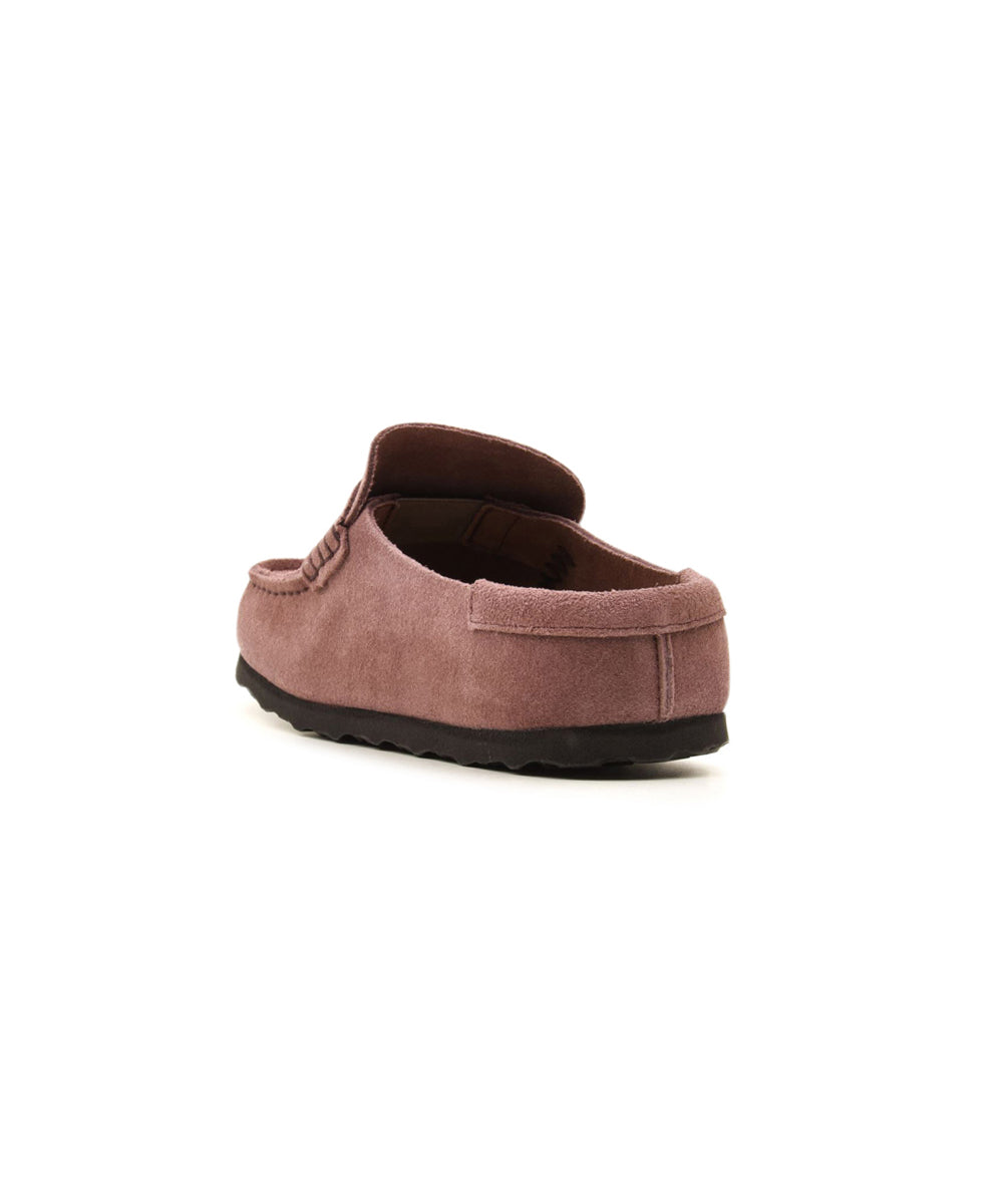 Sabot Naples Wrapped Suede Leather BIRKENSTOCK Unisex - Rosa