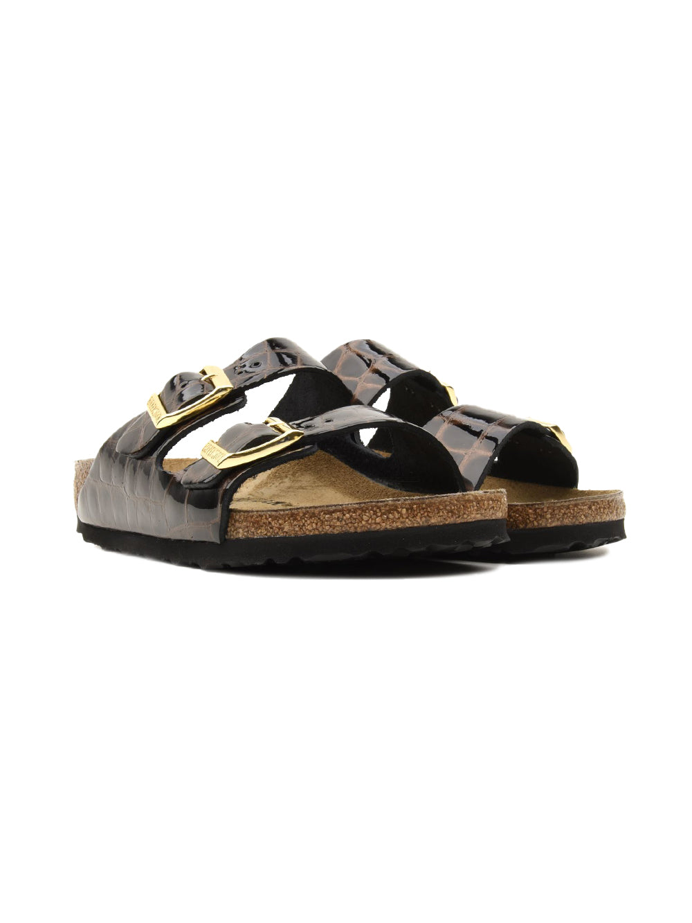 Sandalo Arizona Emboss Natural Leather BIRKENSTOCK Donna -