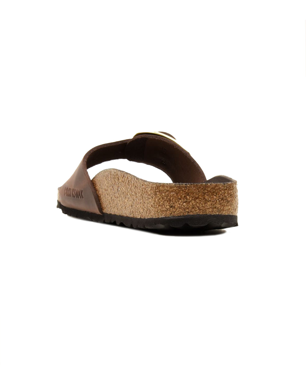 Ciabatta Madrid Big Buckle HEX Oiled Leather BIRKENSTOCK Donna - Marrone